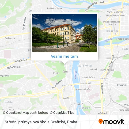 Střední průmyslová škola Grafická mapa