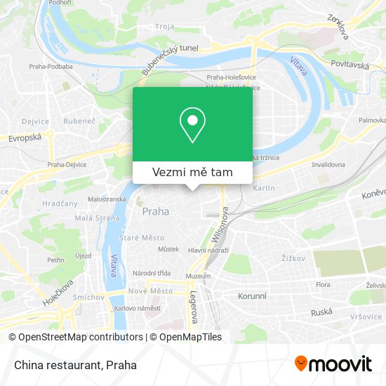 China restaurant mapa