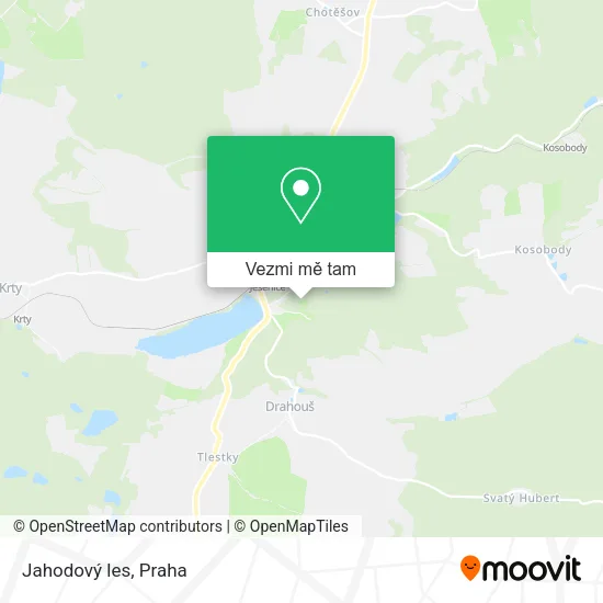 Jahodový les mapa