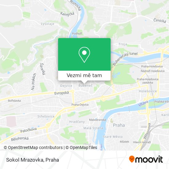 Sokol Mrazovka mapa