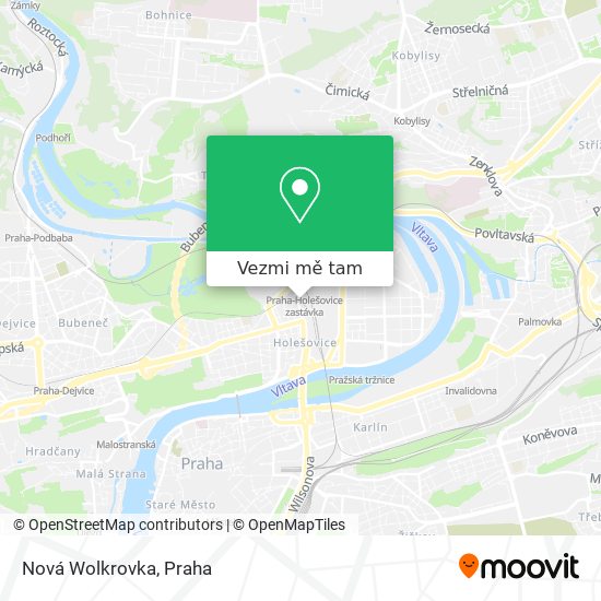 Nová Wolkrovka mapa