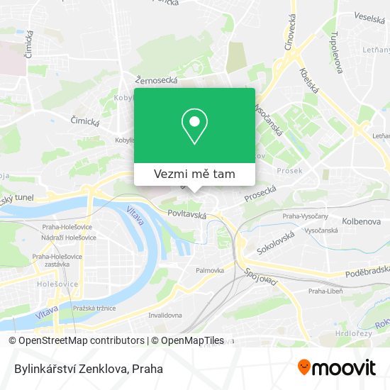 Bylinkářství Zenklova mapa