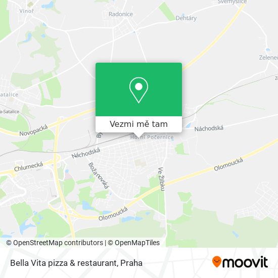 Bella Vita pizza & restaurant mapa