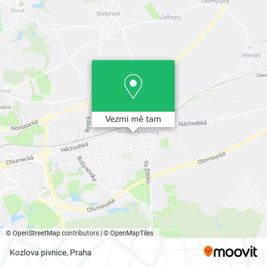 Kozlova pivnice mapa