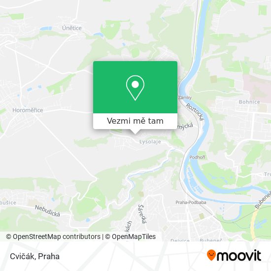 Cvičák mapa