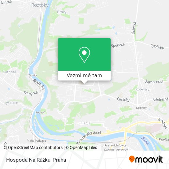 Hospoda Na.Růžku mapa