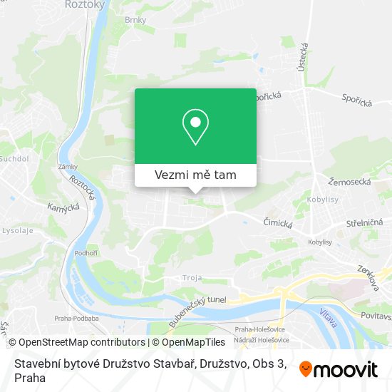 Stavební bytové Družstvo Stavbař, Družstvo, Obs 3 mapa