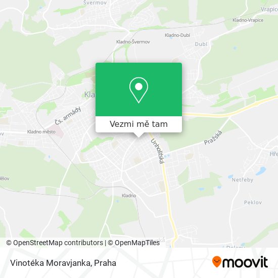 Vinotéka Moravjanka mapa