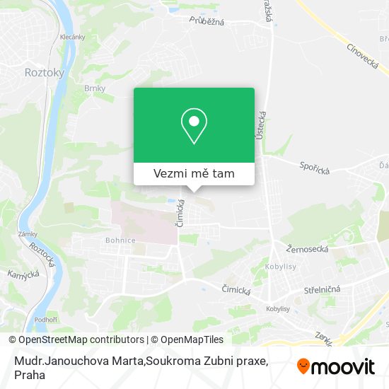 Mudr.Janouchova Marta,Soukroma Zubni praxe mapa