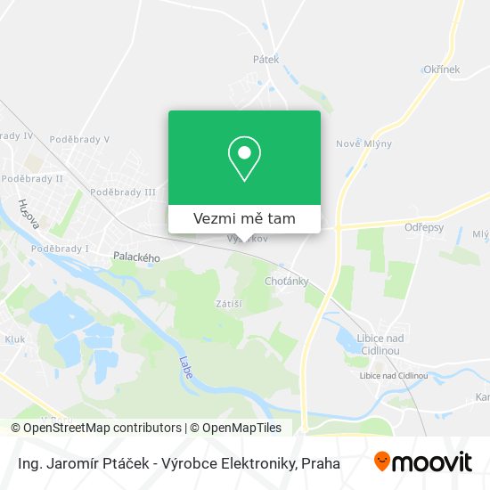 Ing. Jaromír Ptáček - Výrobce Elektroniky mapa