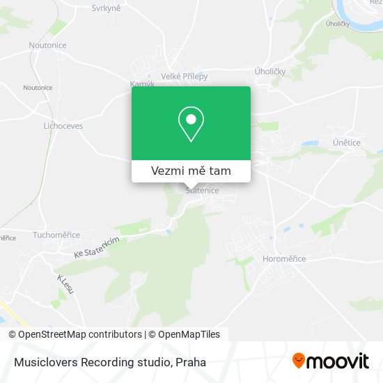 Musiclovers Recording studio mapa