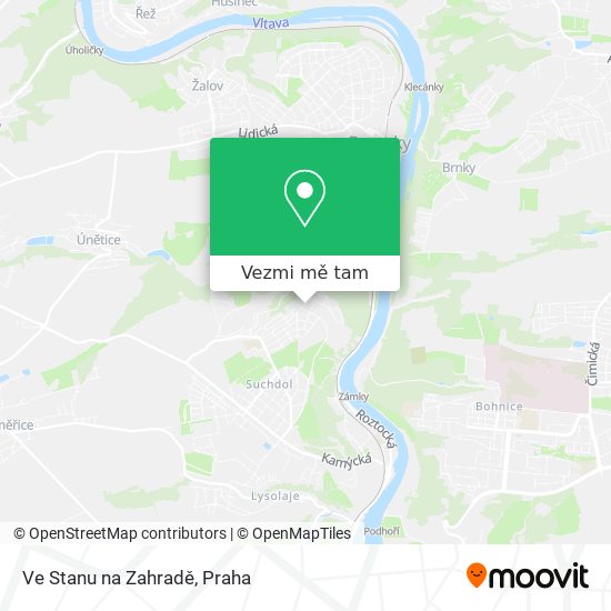 Ve Stanu na Zahradě mapa