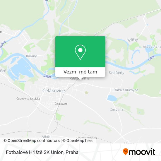 Fotbalové Hřiště SK Union mapa