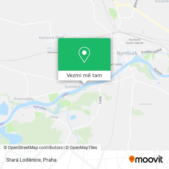 Stará Loděnice mapa