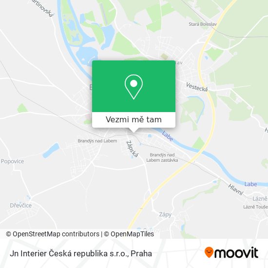 Jn Interier Česká republika s.r.o. mapa