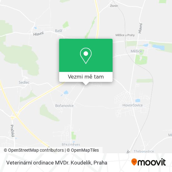 Veterinární ordinace MVDr. Koudelík mapa