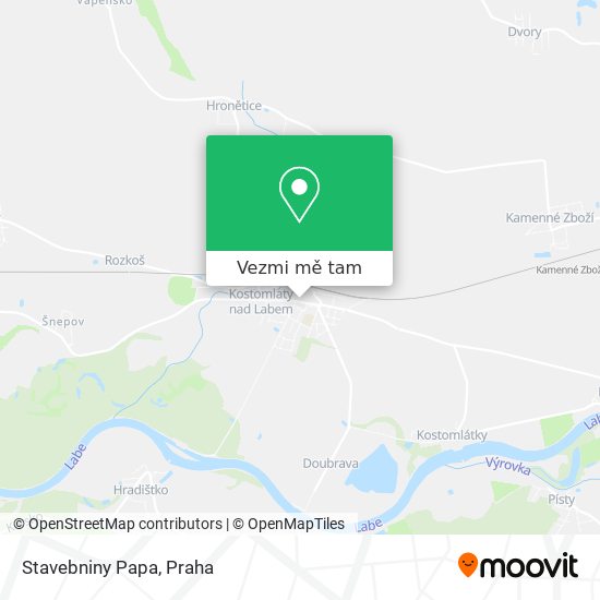 Stavebniny Papa mapa