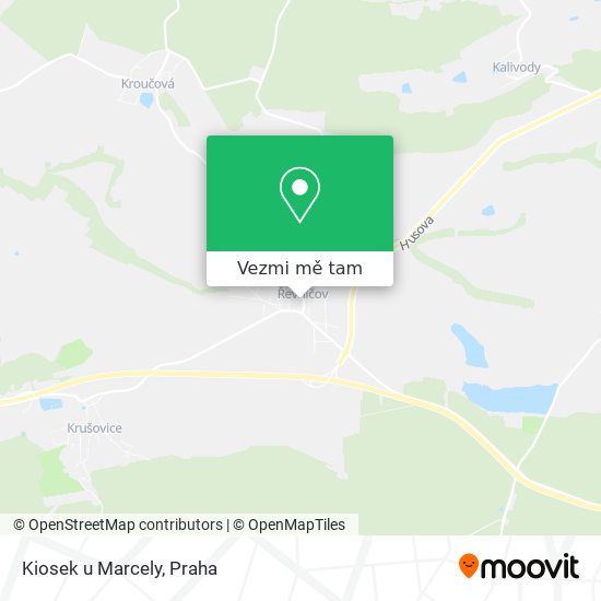 Kiosek u Marcely mapa