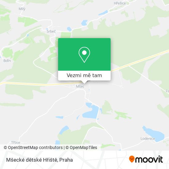 Mšecké dětské Hřiště mapa