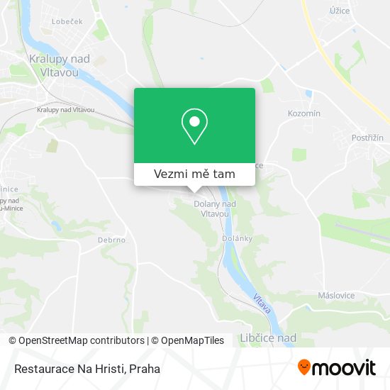 Restaurace Na Hristi mapa