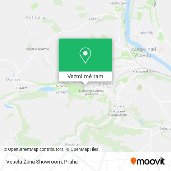 Veselá Žena Showroom mapa