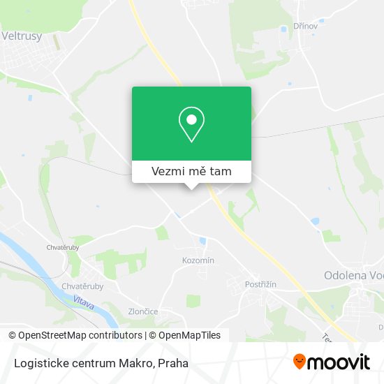 Logisticke centrum Makro mapa