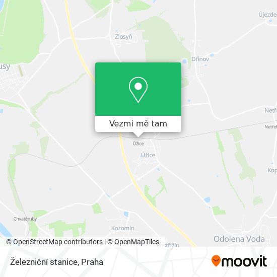 Železniční stanice mapa