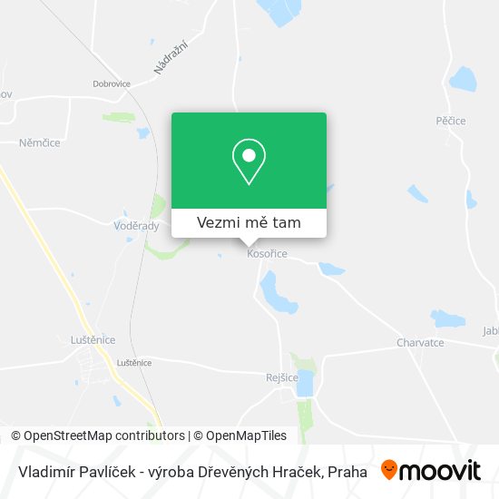 Vladimír Pavlíček - výroba Dřevěných Hraček mapa