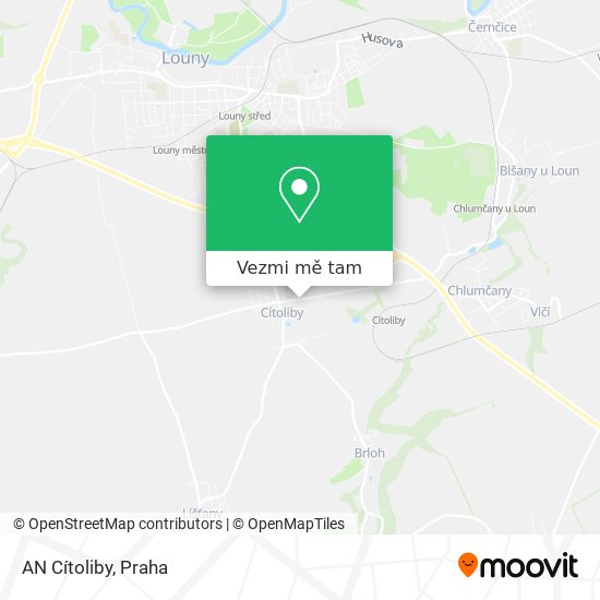 AN Cítoliby mapa