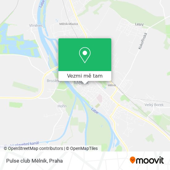 Pulse club Mělník mapa