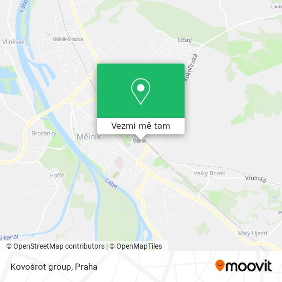 Kovošrot group mapa