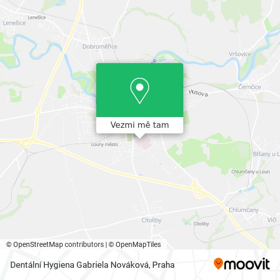 Dentální Hygiena Gabriela Nováková mapa