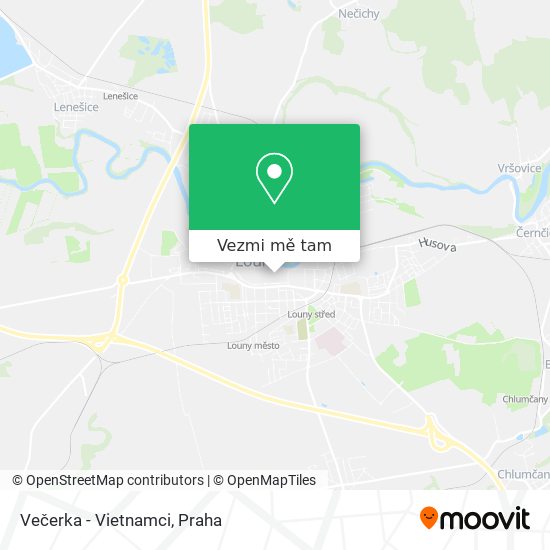 Večerka - Vietnamci mapa