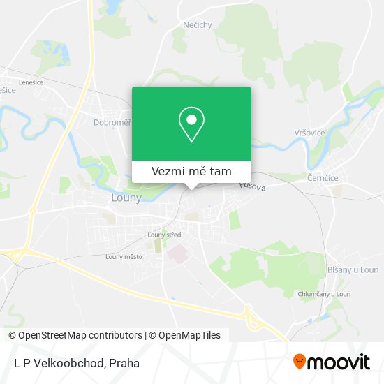 L P Velkoobchod mapa