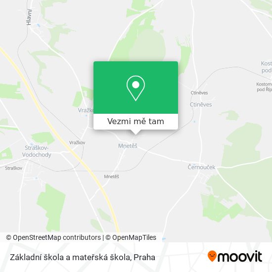 Základní škola a mateřská škola mapa