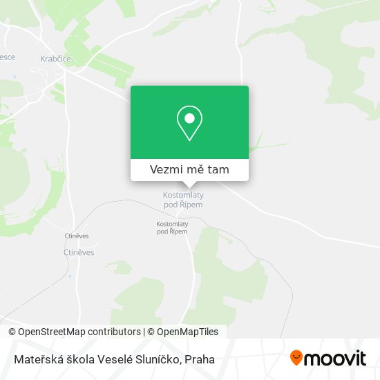 Mateřská škola Veselé Sluníčko mapa