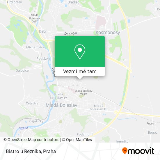 Bistro u Řezníka mapa