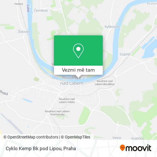 Cyklo Kemp Bk pod Lipou mapa