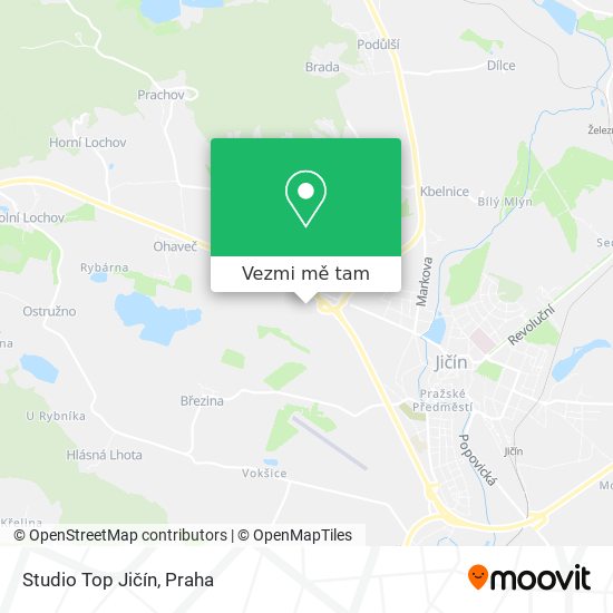 Studio Top Jičín mapa