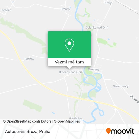 Autoservis Brůža mapa