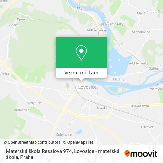 Mateřská škola Resslova 974, Lovosice - mateřská škola mapa