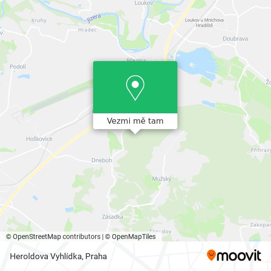 Heroldova Vyhlídka mapa