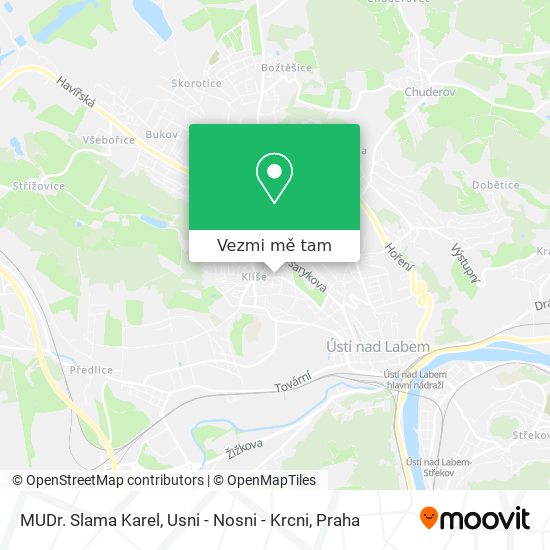 MUDr. Slama Karel, Usni - Nosni - Krcni mapa