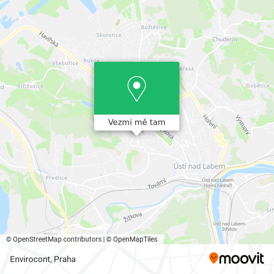 Envirocont mapa