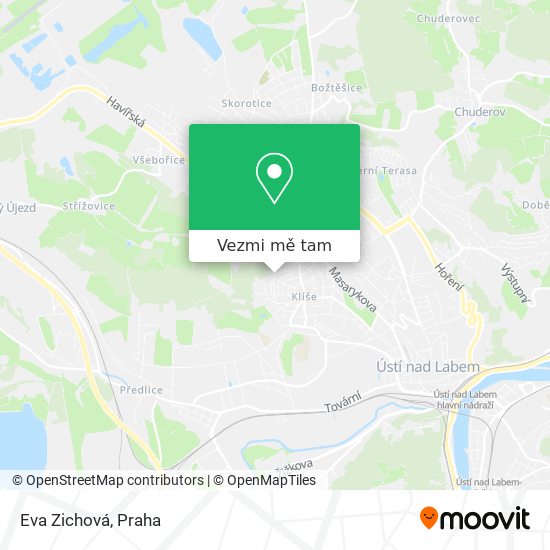 Eva Zichová mapa