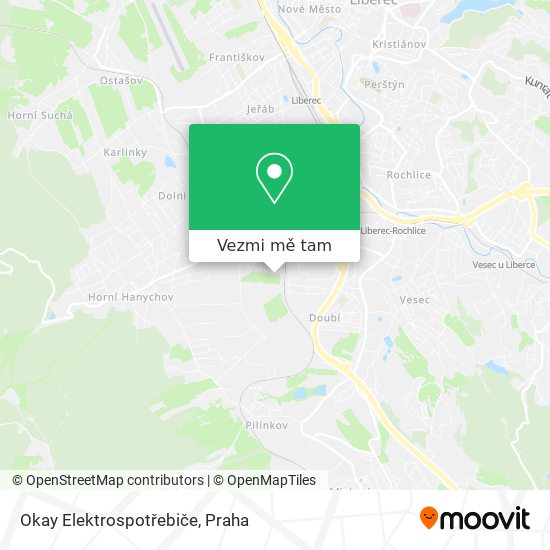 Okay Elektrospotřebiče mapa