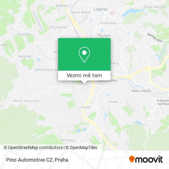 Pino Automotive CZ mapa