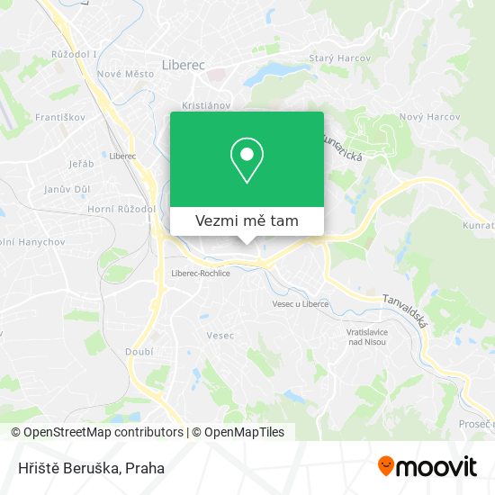 Hřiště Beruška mapa