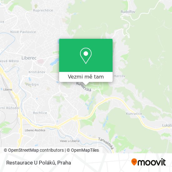 Restaurace U Poláků mapa