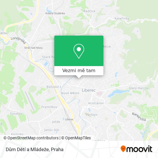 Dům Dětí a Mládeže mapa